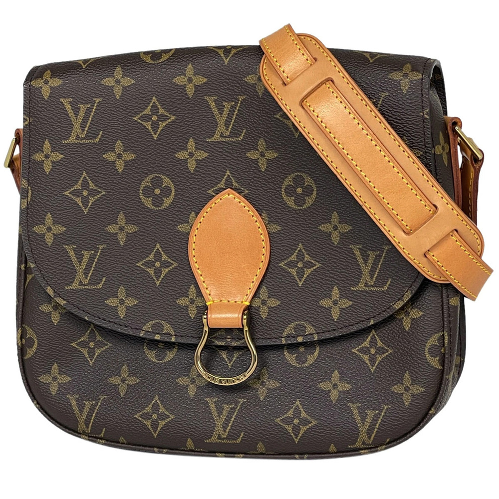 Louis Vuitton Saint Cloud Crossbody Shoulder Bag Monogram Brown